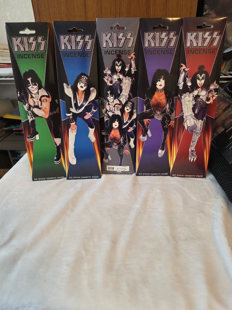 KISS OFFICIAL INCENSE SET OF 5 UNUSED 2002