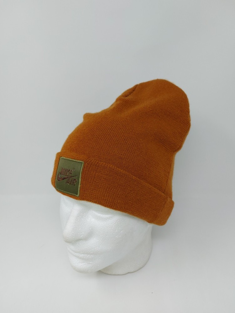 Nike Air Patch Logo Beanie Burnt Sienna Hat Cap