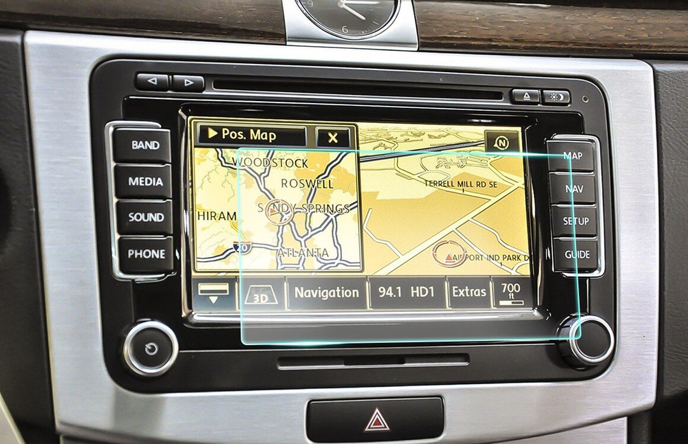 Crystal Clear Screen Protector for 2012 Volkswagen CC Lux Vehicle Navigation