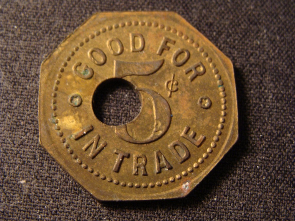 E.A. Lunt token gf .05 it Lester IA R2