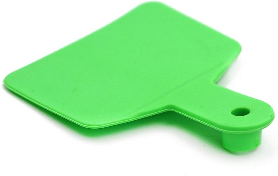 Weather-Resistant Blank Ear Tags for Cattle & Hogs - 100 Durable Plastic Labels
