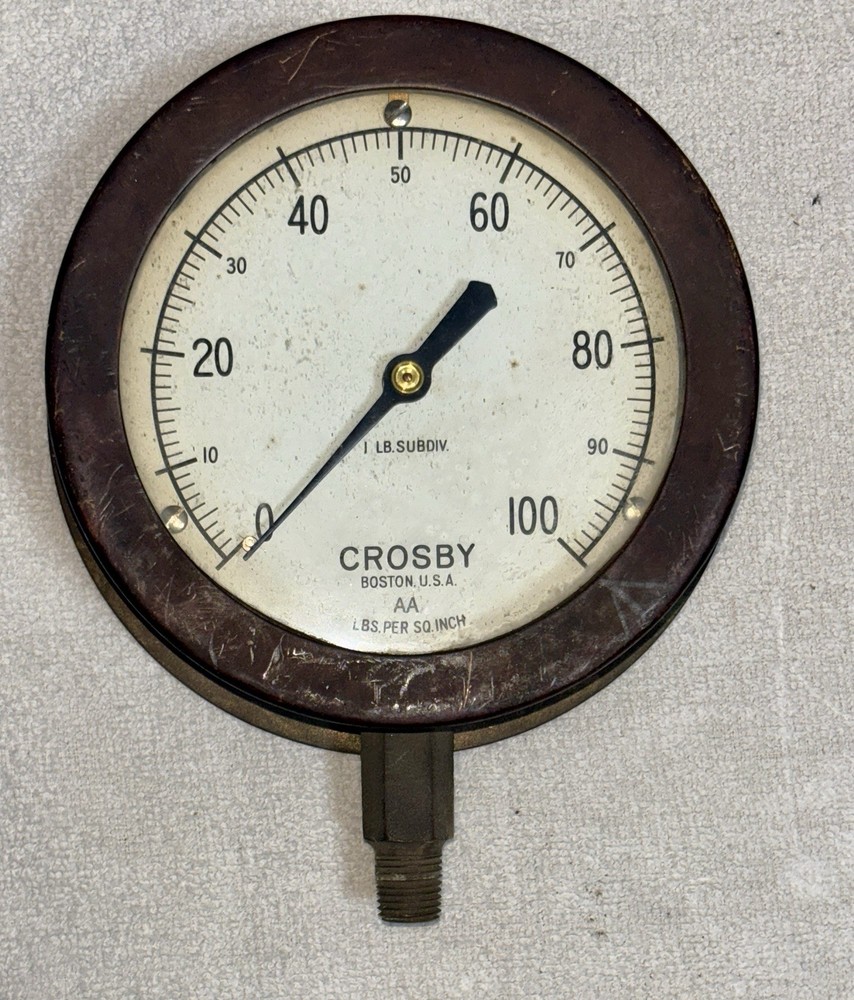 Crosby Brass Pressure Gauge