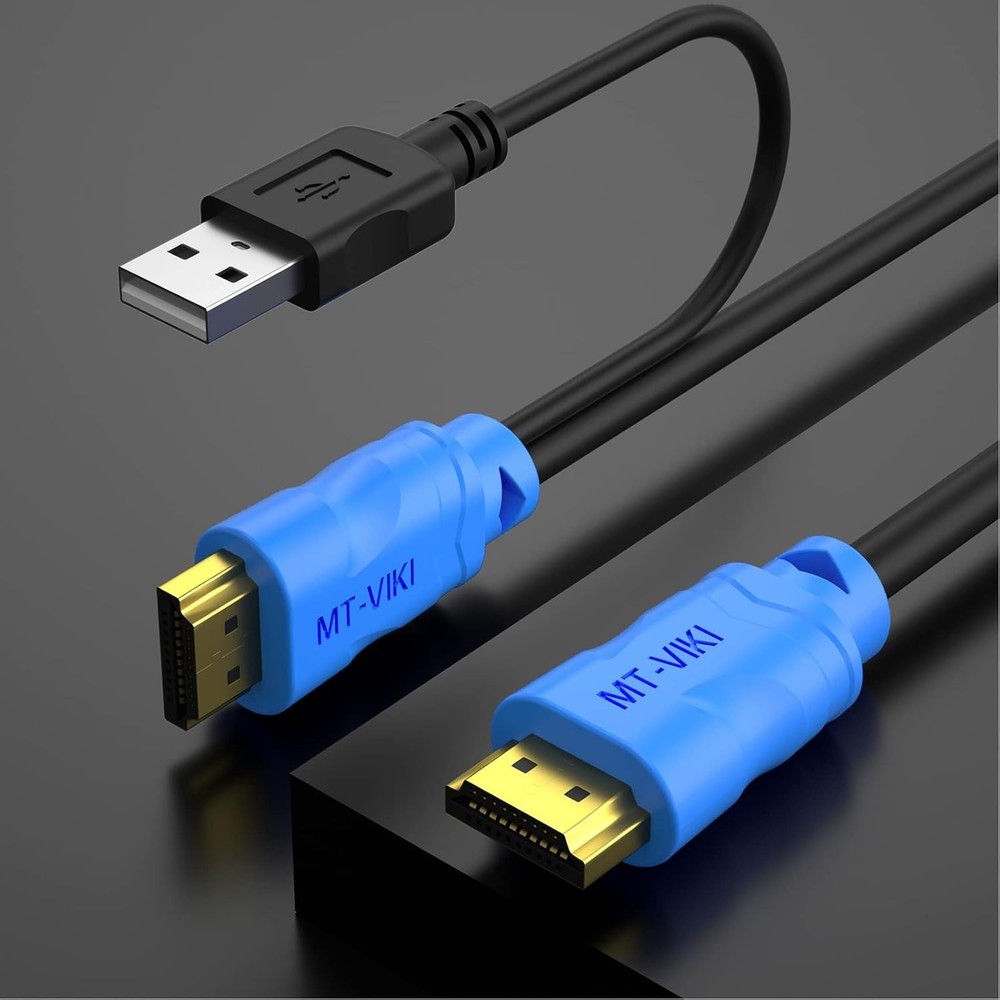 1.8m High-Speed USB HDMI KVM Cable for Seamless Multi-Device Connectivity