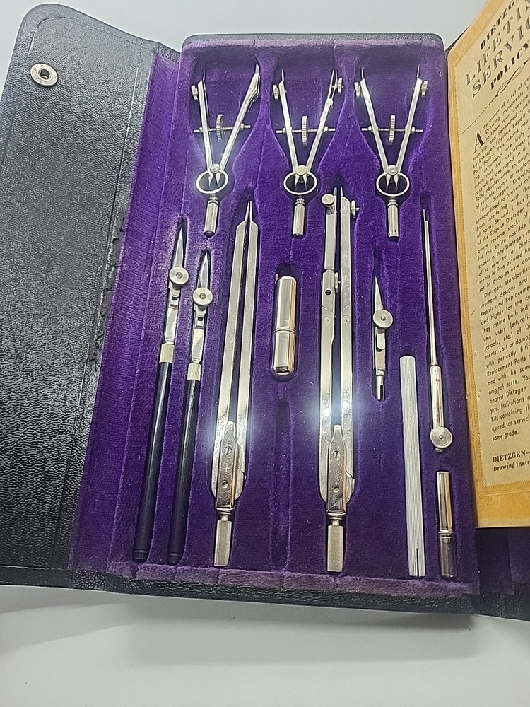 DIETZGEN Universal Prep Drafting Instruments Parts Only Missing Please Read