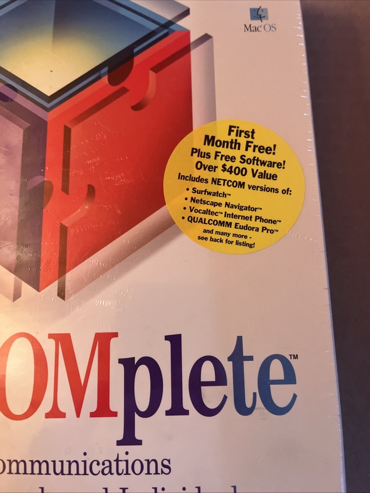 NetComplete Complete Internet Kit 1996 Windows & Macintosh CD w instructions NEW