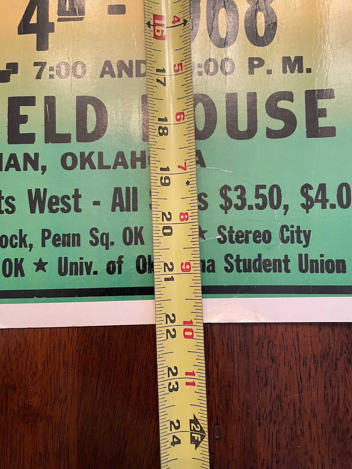 Original Vintage? Jimi Hendrix Concert Poster 1968 14”x22” *see Description*