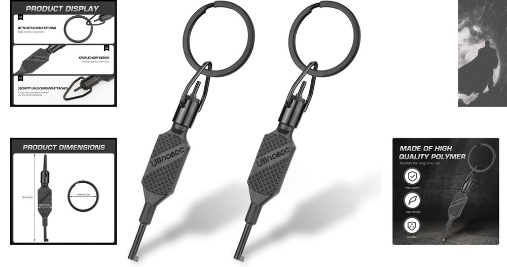 Innovative 4" Handcuff Key with Security Features - Ideal for Security Personnel