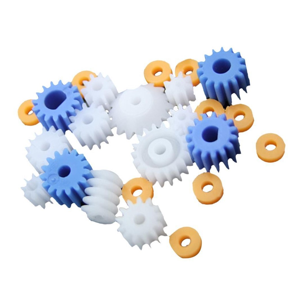 26Pieces Set Assorted Plastic Shaft Worn Gear DIY Kit