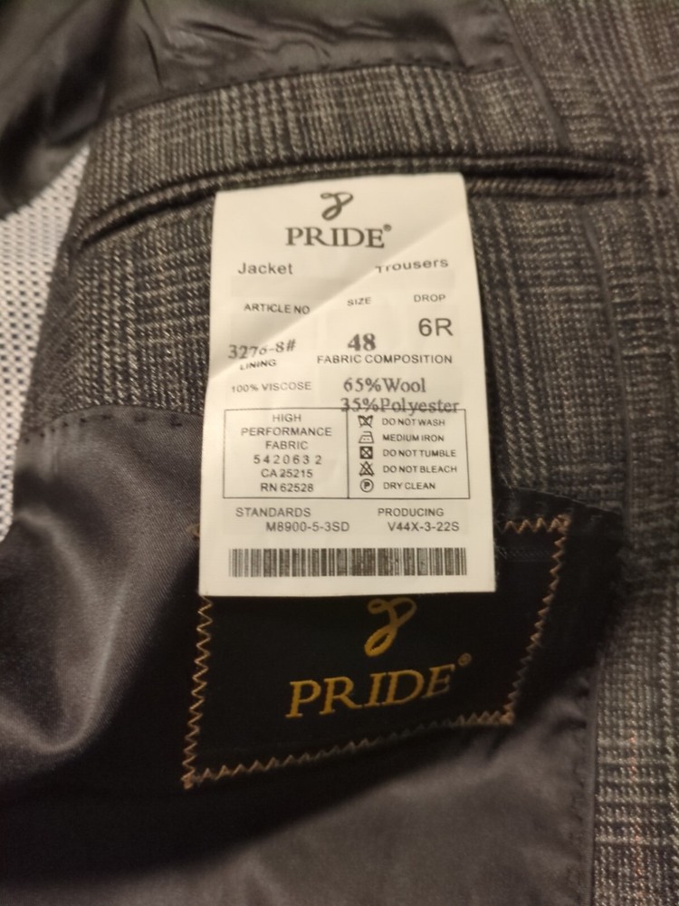 Pride Plaid Wool Blazer Jacket Men's