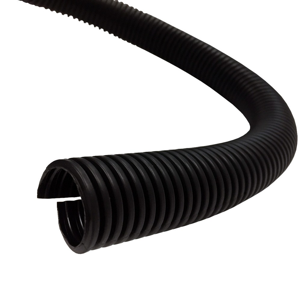 Flame Retardant Polypropylene Split Wire Loom - No Marker or Stripe - Many Sizes