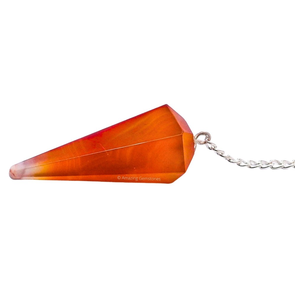 Red Onyx Dowsing Crystal Pendulum