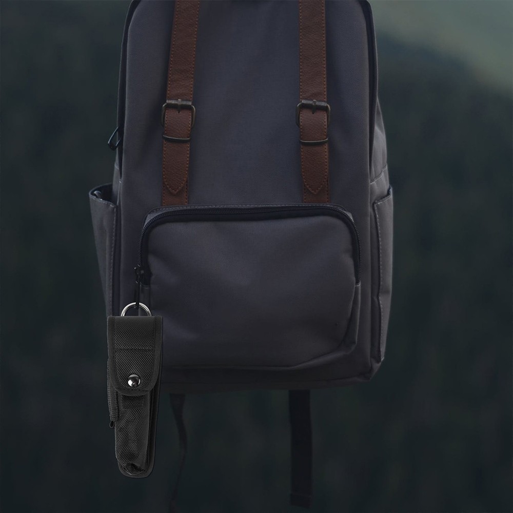 2 Pcs Multi-function Flashlight Pouch Nylon Holder Protective Case