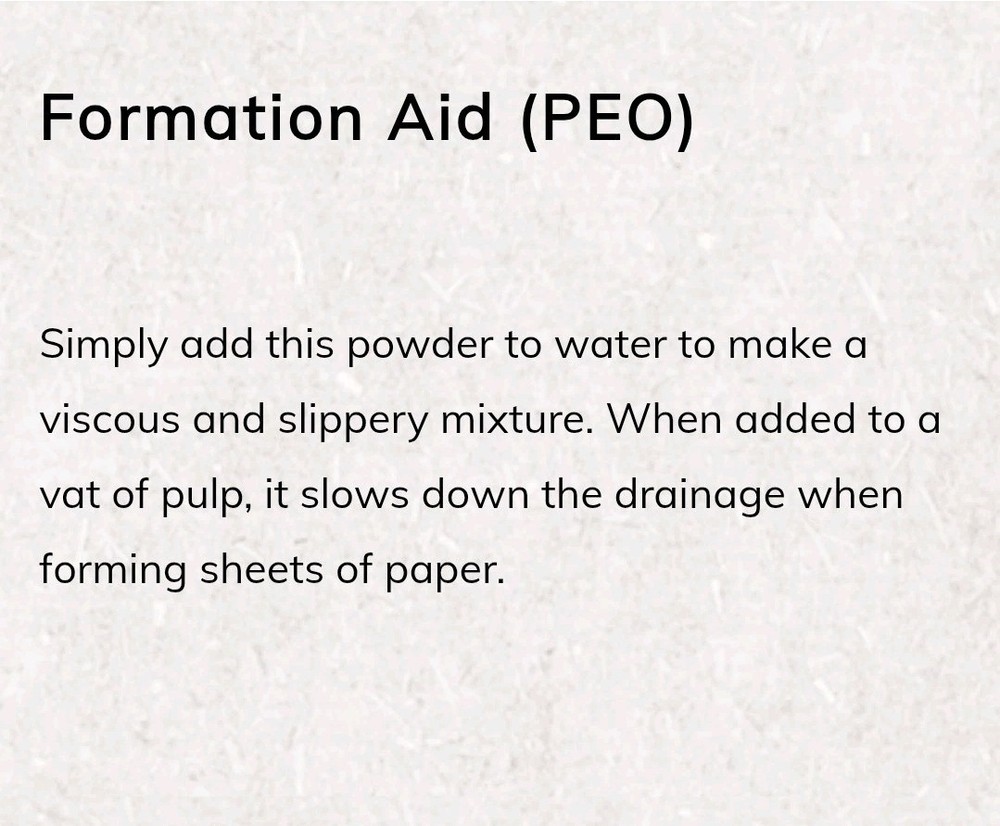 Formation Aid, 1 oz Papermaking Techniques, Comic Book Conservation Paper Pulp