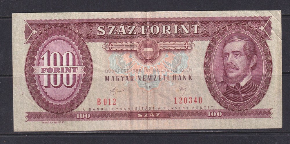 HUNGARY - 1989 100 Forint Circulated Banknote