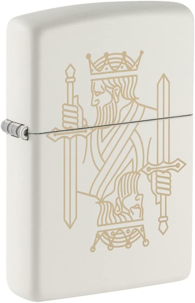 Zippo King Queen Design White Matte 49847