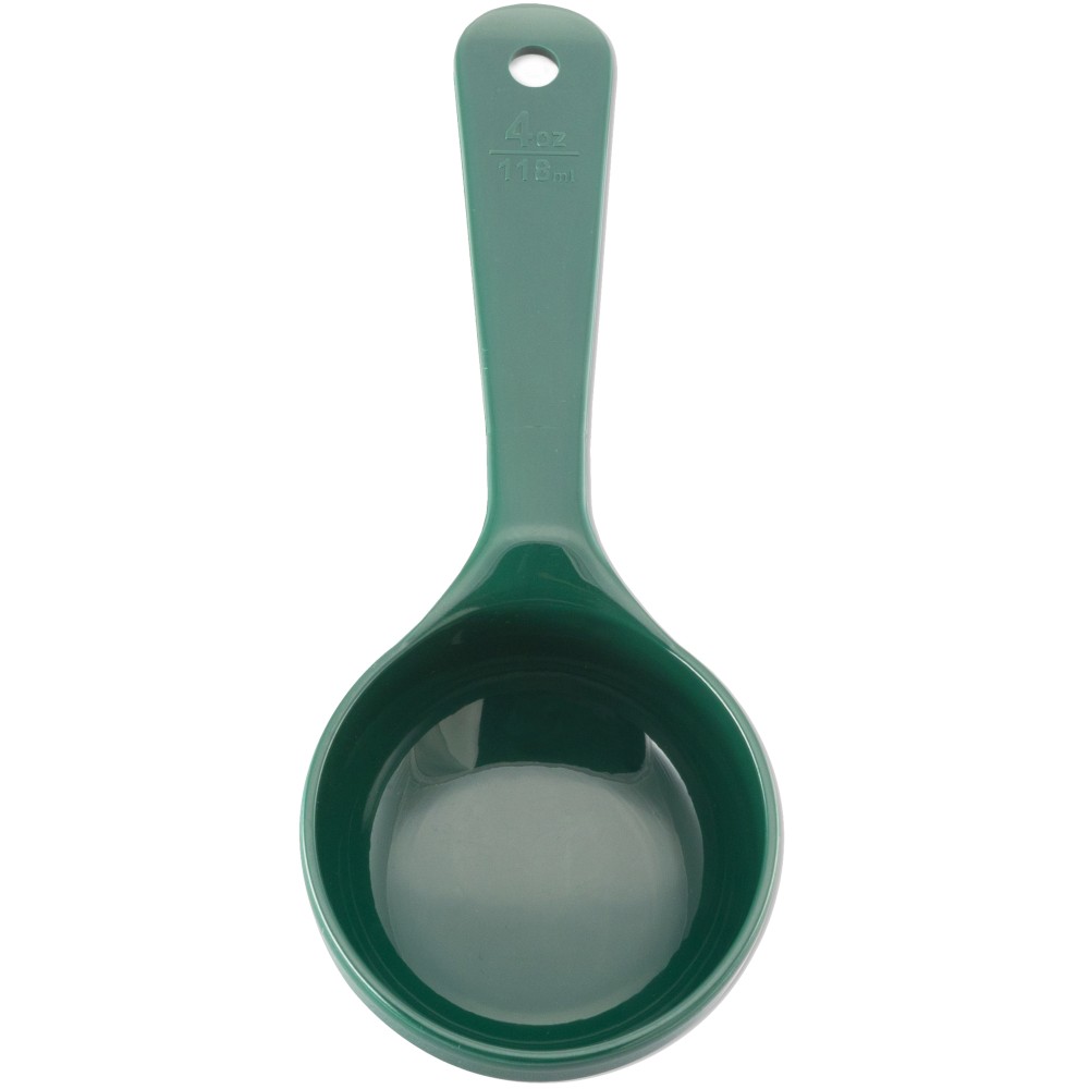 Carlisle 42280 4 oz Forest Green Measure Miser® Solid Portion Spoon
