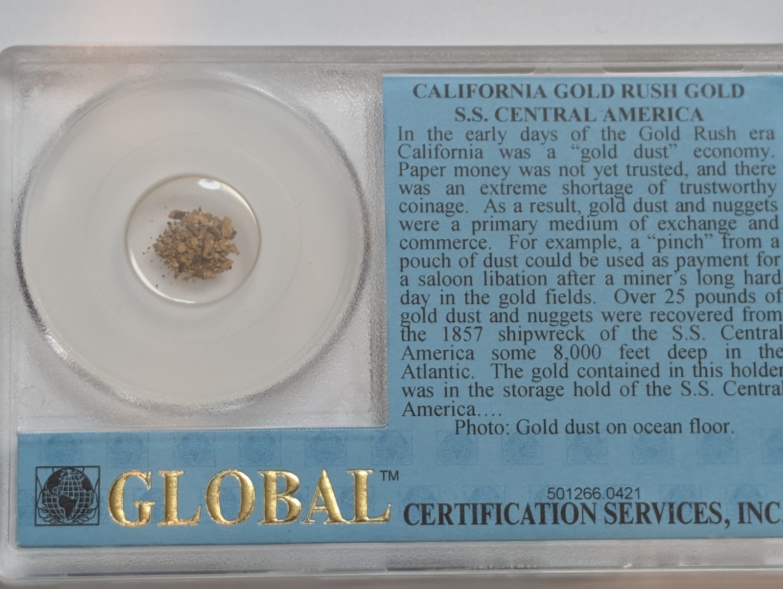 S.S. Central America 1857 Shipwreck Gold