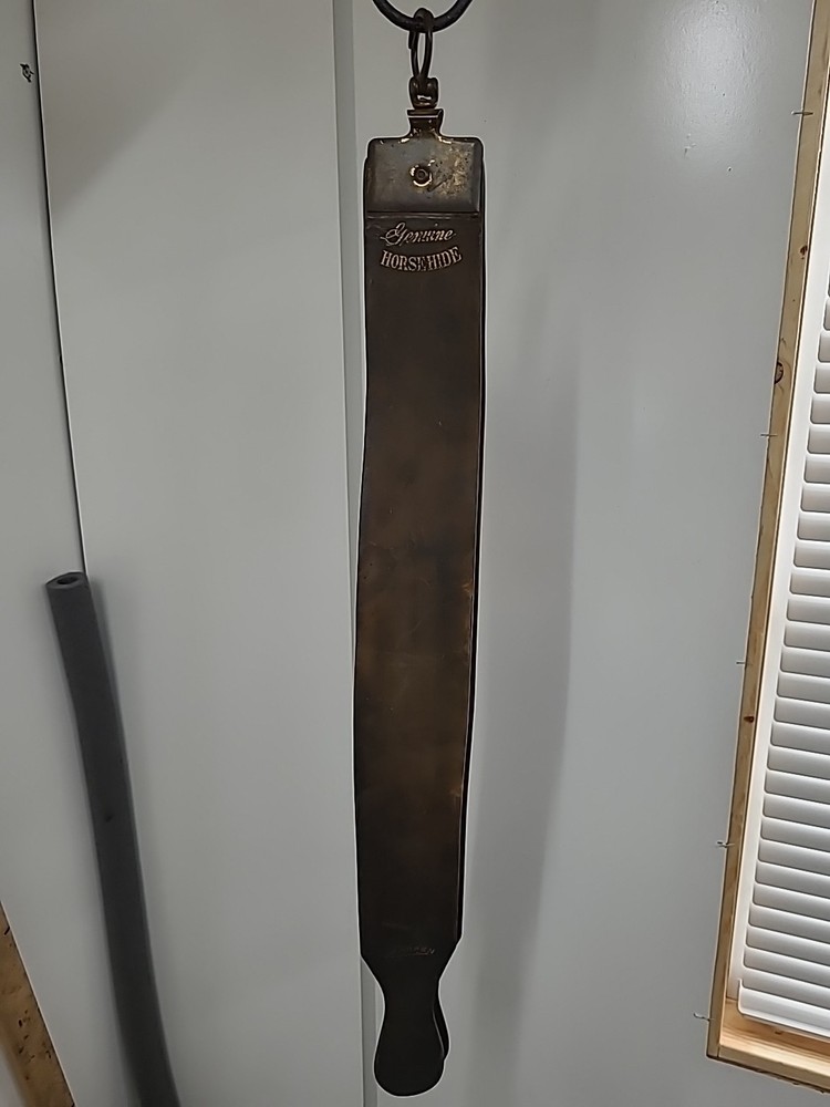 Antique Stebbins Hardware Chicago Illinois Razor Sharpening Strap