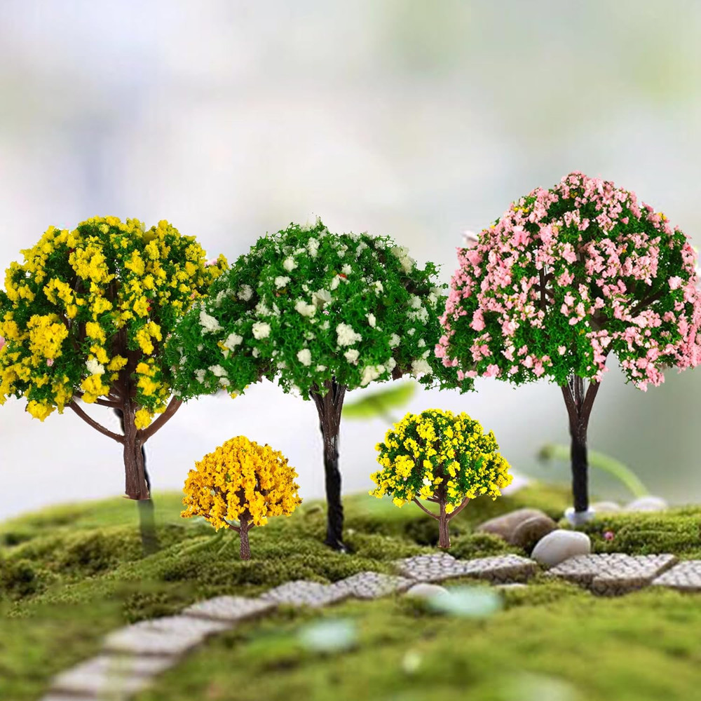 32 Pieces Model Trees 3.5Cm - 10Cm Mixed Model Tree Train Scenery Architecture T