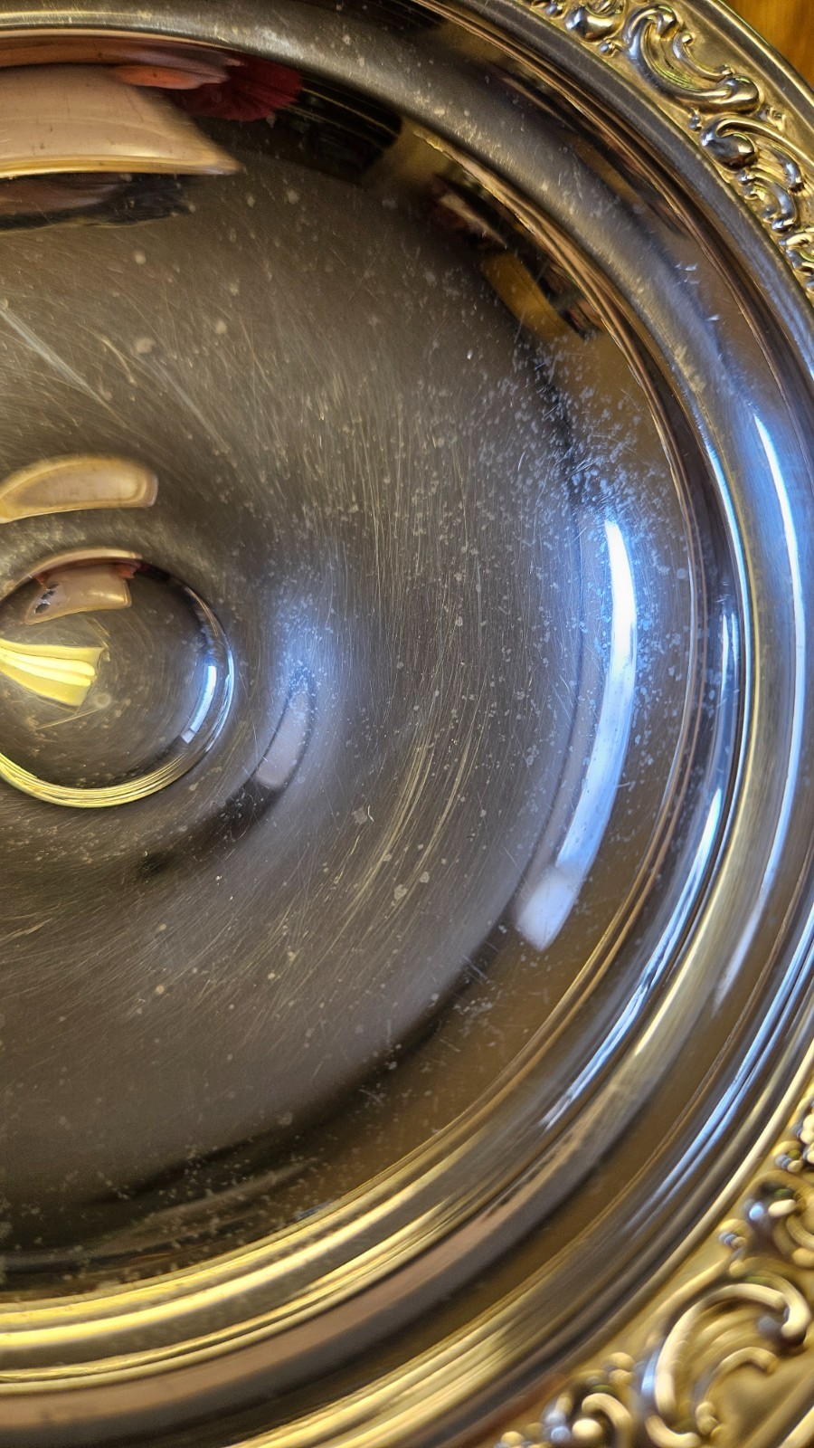 Vintage Gorham Sterling Silver Rose Scroll 1240 Pedestal Compote Candy Dish