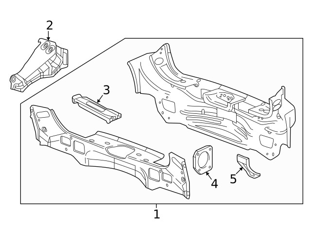 Genuine GM Rear End Panel Assembly 23247579