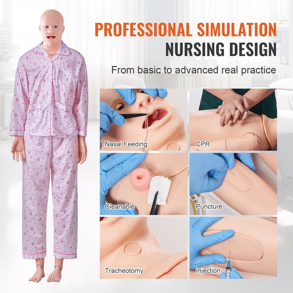 Life-Size Anatomical Care Simulator with Multifunctional Training Features