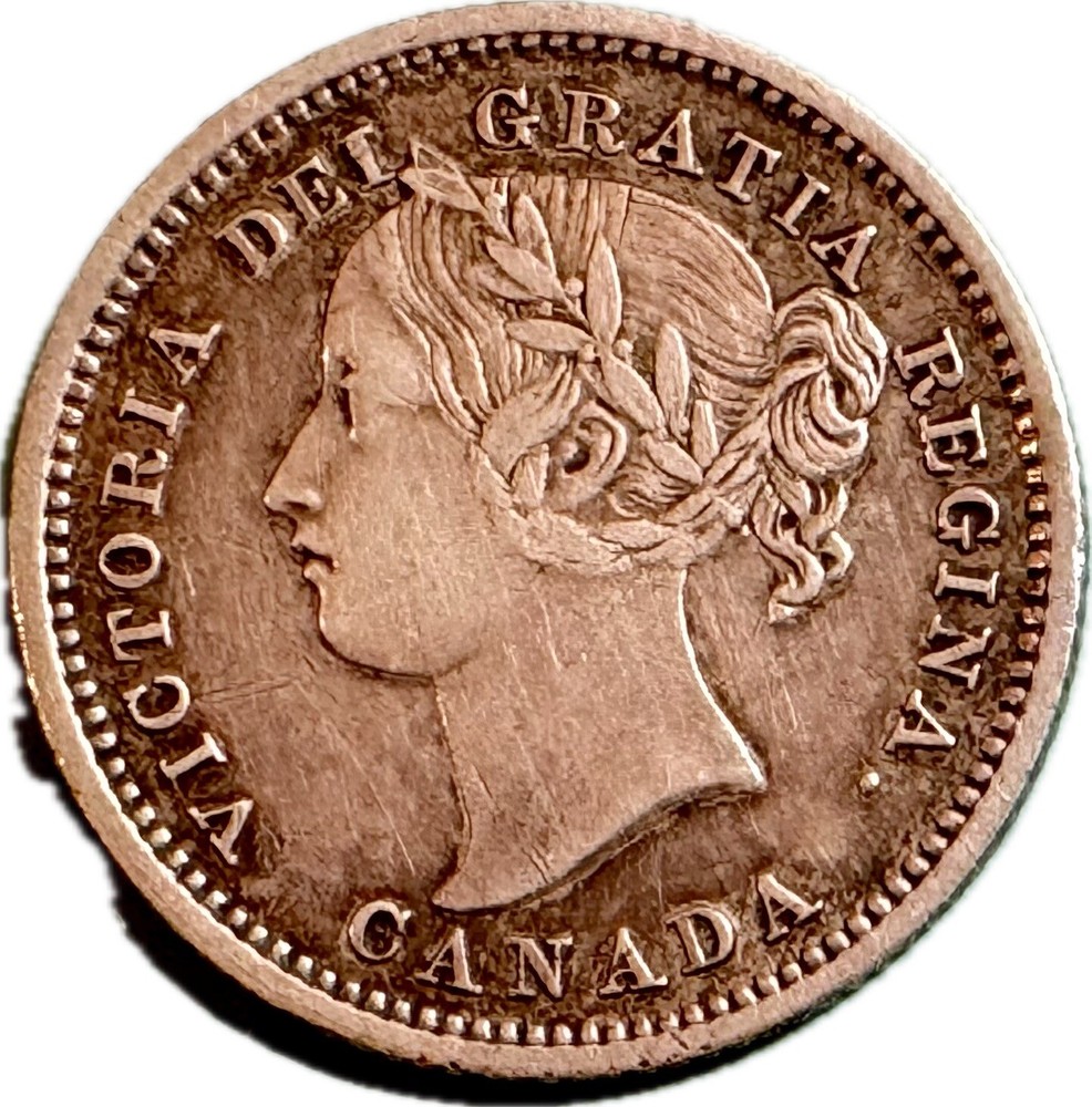 Canada 1870 10 Cent, Wide 0, Very Fine