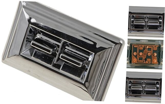 901-017 Front Driver Side Power Window Switch 2 Button Compatible with Select