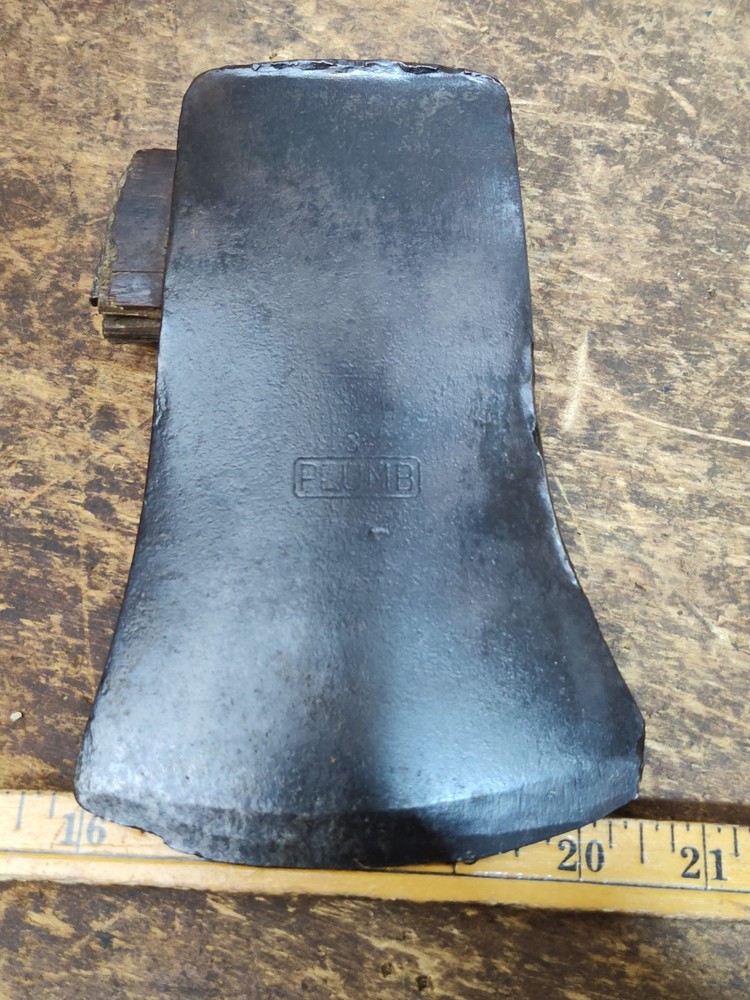Vintage PLUMB 3-2 Single Bit Axe Ax Head Only