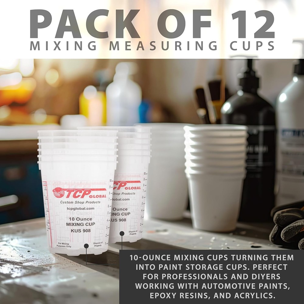 Paint Mixing Cups Plastic 10 Ounce