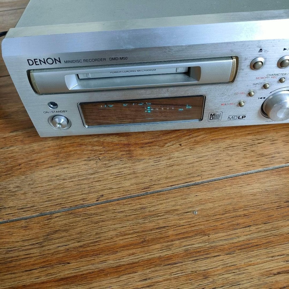DENON MD Deck DMD-M50 Denon Powered On Verified MD Playback tested unit only