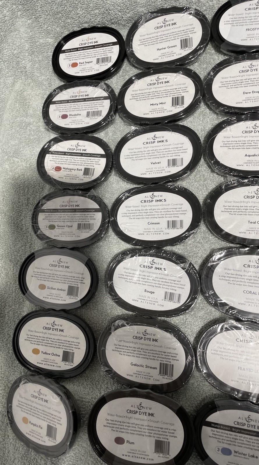 Altenew Crisp Dye Ink Pads Assorted Colors Stamping Embossing -LOT OF 43 COLORS!