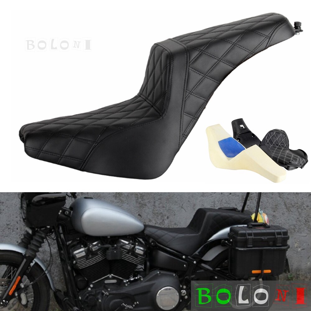 Gel Pad 2-Up Seat For Harley Softail Street Bob FXBB FXBBS Slim FLSL 2018-2024