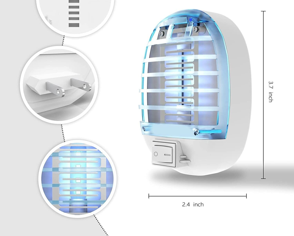 Bug Zapper Indoor Electronic Insect Killer 6 Pack in Blue NEW