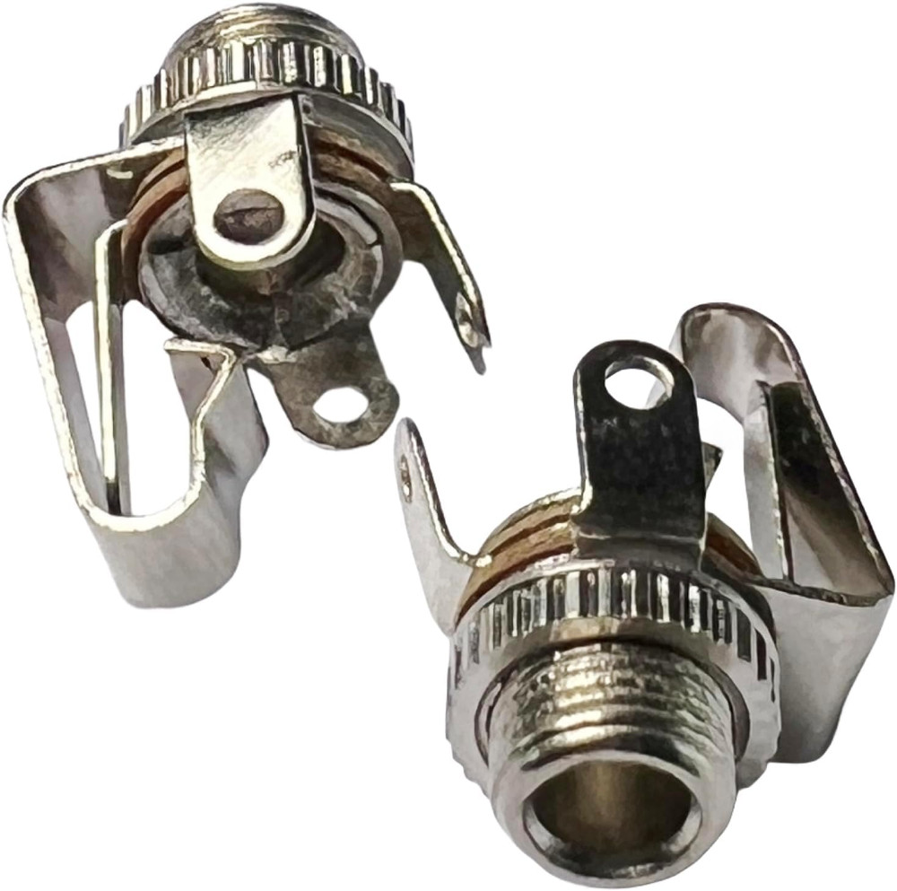 CESS 1/8 3.5mm Mono TS Female Jack Socket with Switch Panel Mount (10 Pack)