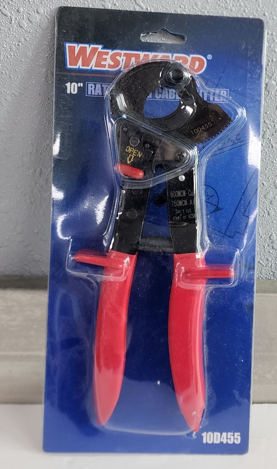 10" Cable Cutter Ratchet 600 MCM copper  & 750 MCM aluminum cables