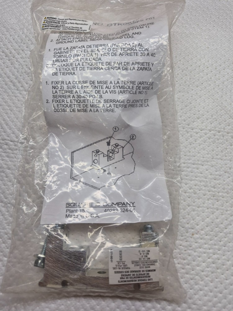SQUARE D GTK0610 Equipment Grounding Kit