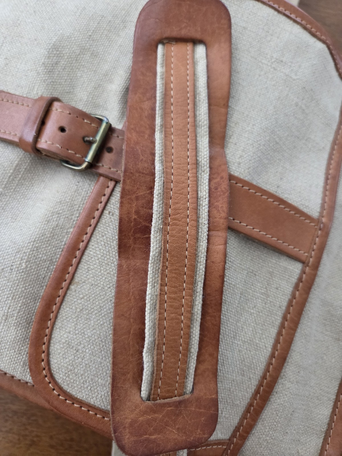 Vtg Canvas Crossbody Messenger Bag Satchel Military Safari Indiana Jones