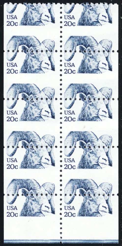 1949a, RARE Horizontal Misperforation Error Booklet Pane * Stuart Katz