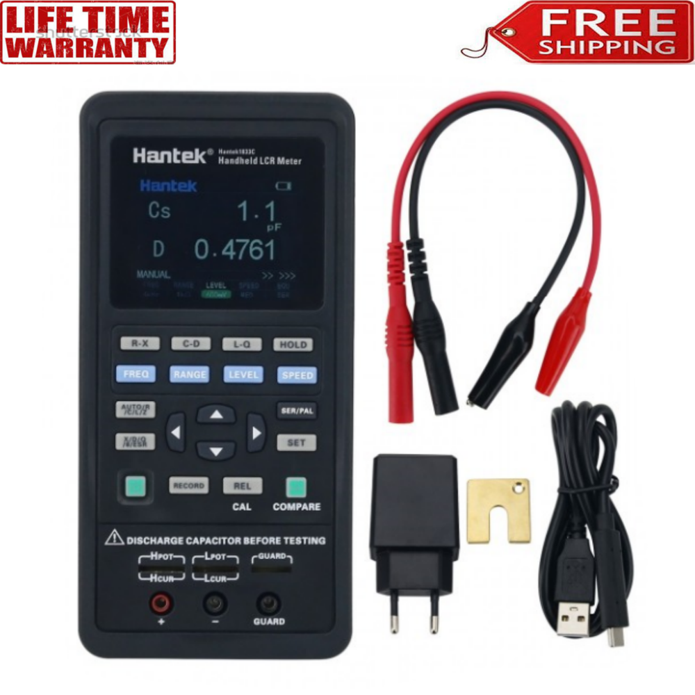 Hantek 1833C LCR Meter 2.8" LCD for Inductance Capacitance Resistance Testing