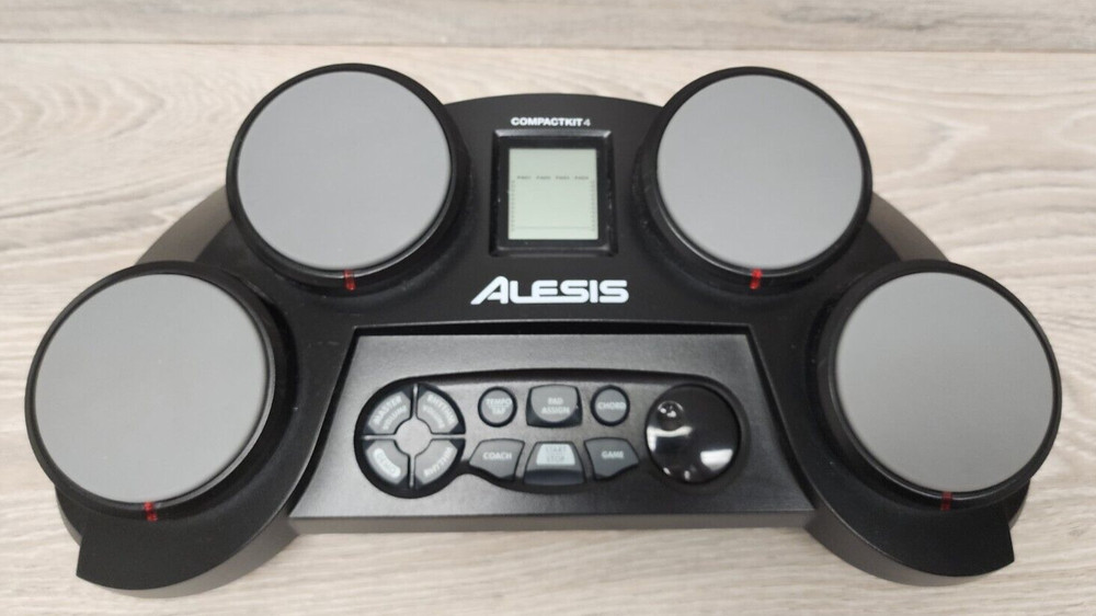 Alesis CompactKit 4 Tabletop Electric Electronic Drum Kit Pads Tested Working