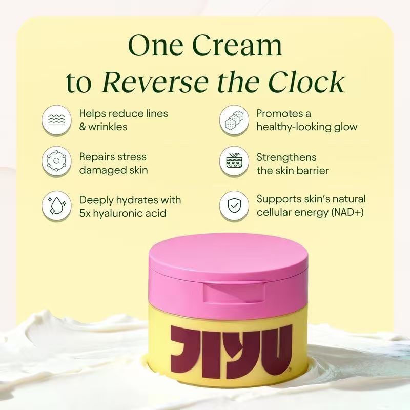 JiYu Korean Skincare Glow-Up Bundle - Toner Pads & NAD+Ant Aging Moisturizing Cr