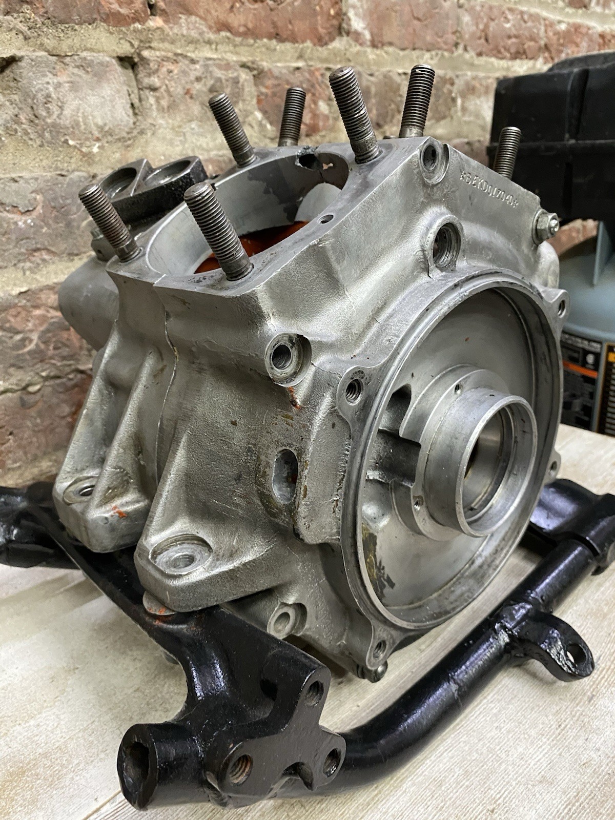 1983 Harley Davidson FXWG 1340cc Engine Cases Good Condition Matching Bellies