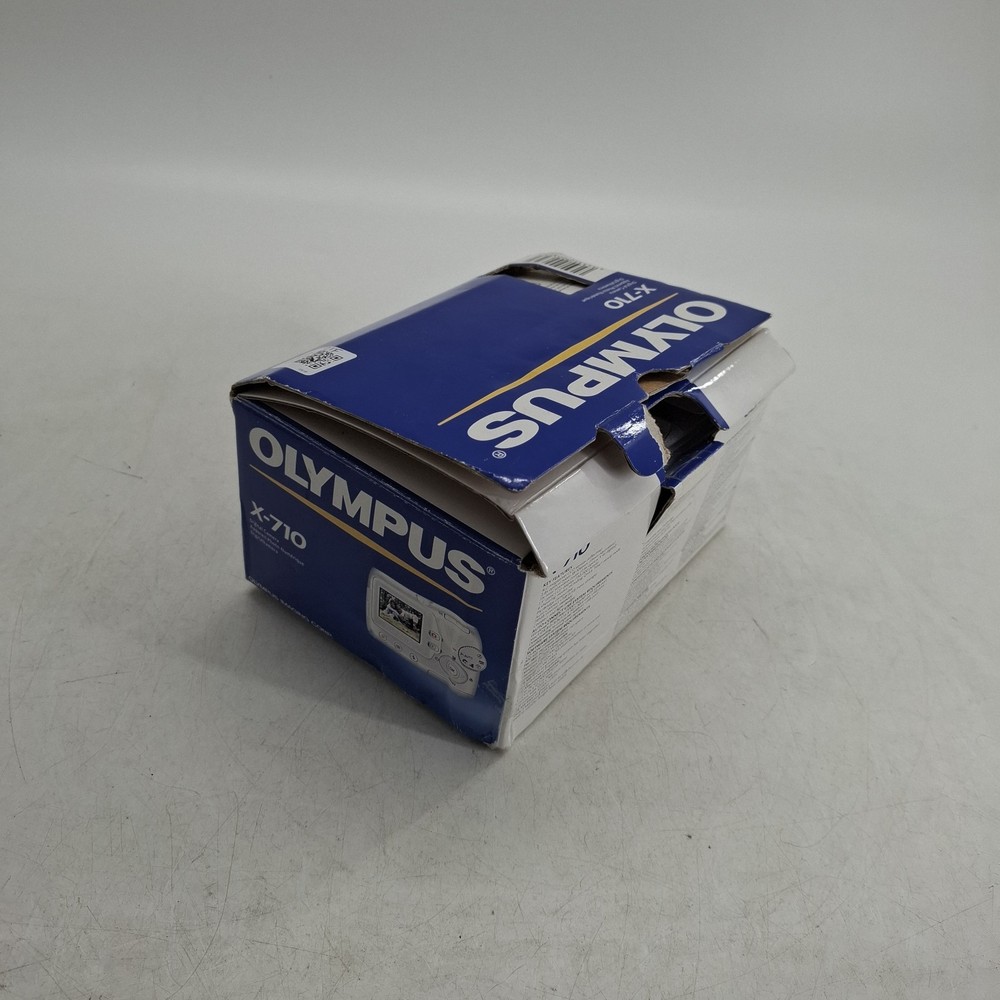 Olympus X-710 4.0MP Compact Digital Camera Silver Tested Boxed GUC
