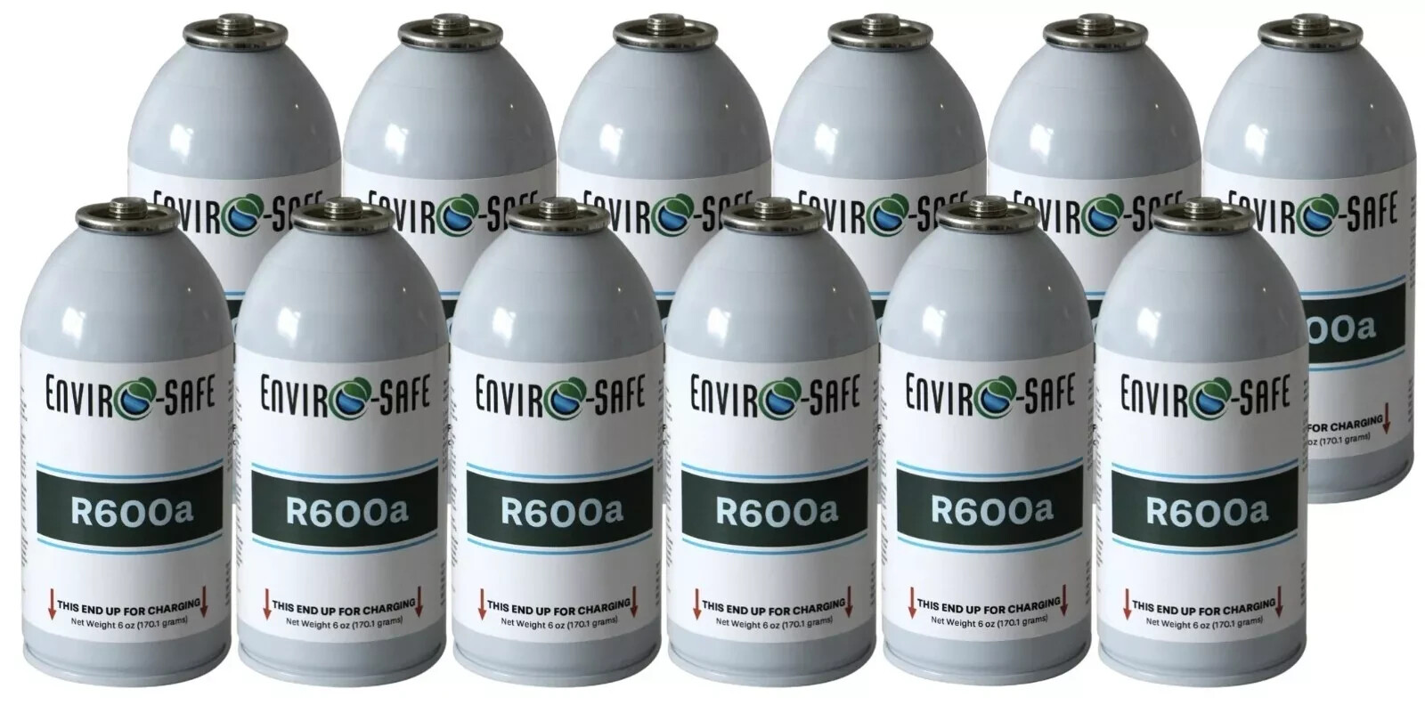 R600a Refrigerant,R600 for AC Charging, Fridges, Freezers, Dehumidifier(12 Pack)