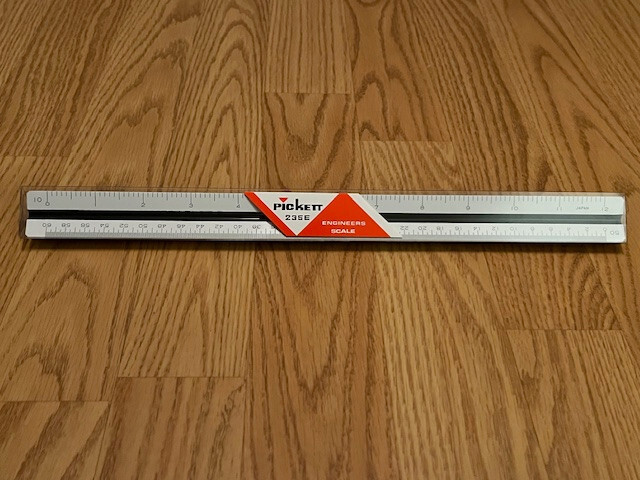 Pickett 235 E Engineers Triangle Scale Ruler