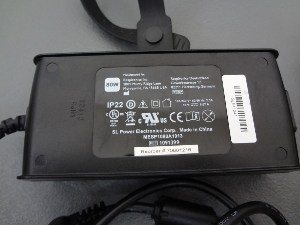 Philips Respironics System One Replacement 80W Power Supply 1091399