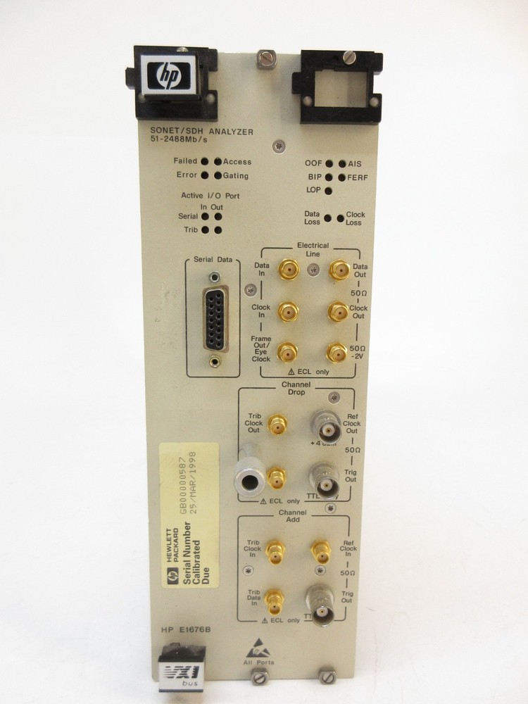 HP E1676B Sonet/SDH Transport Overhead Analyzer VXI Module E1676A/B