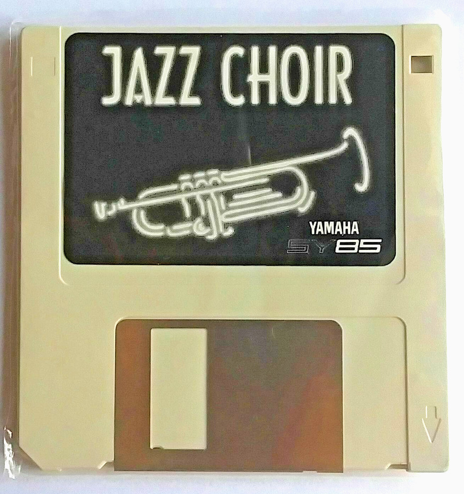 Yamaha SY85 Sequence & Sample Disk "JAZZ CHOIR" Floppy Disk in Plastic Sleeve.
