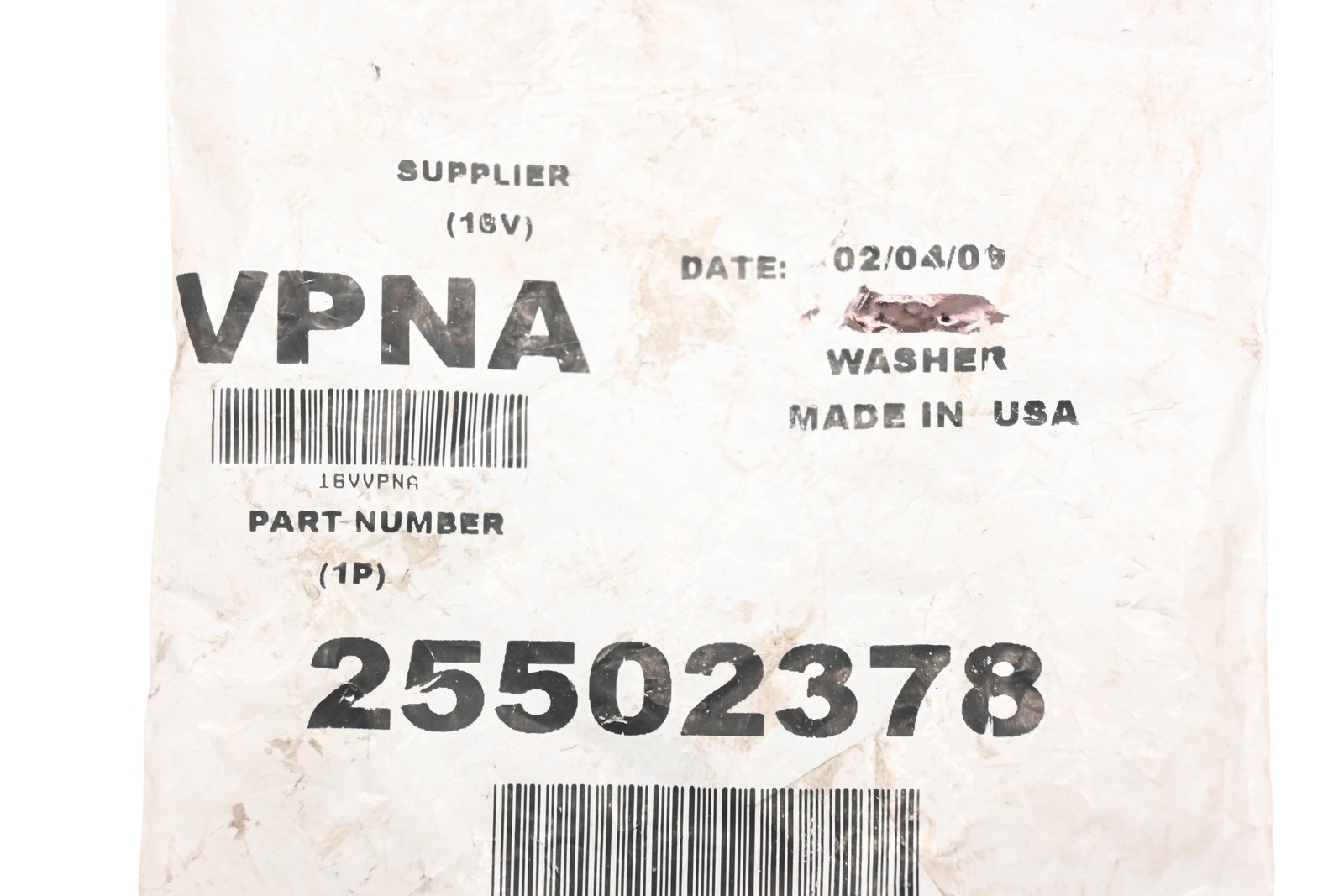 Mack 25502378 Valve Retainer Washer NOS